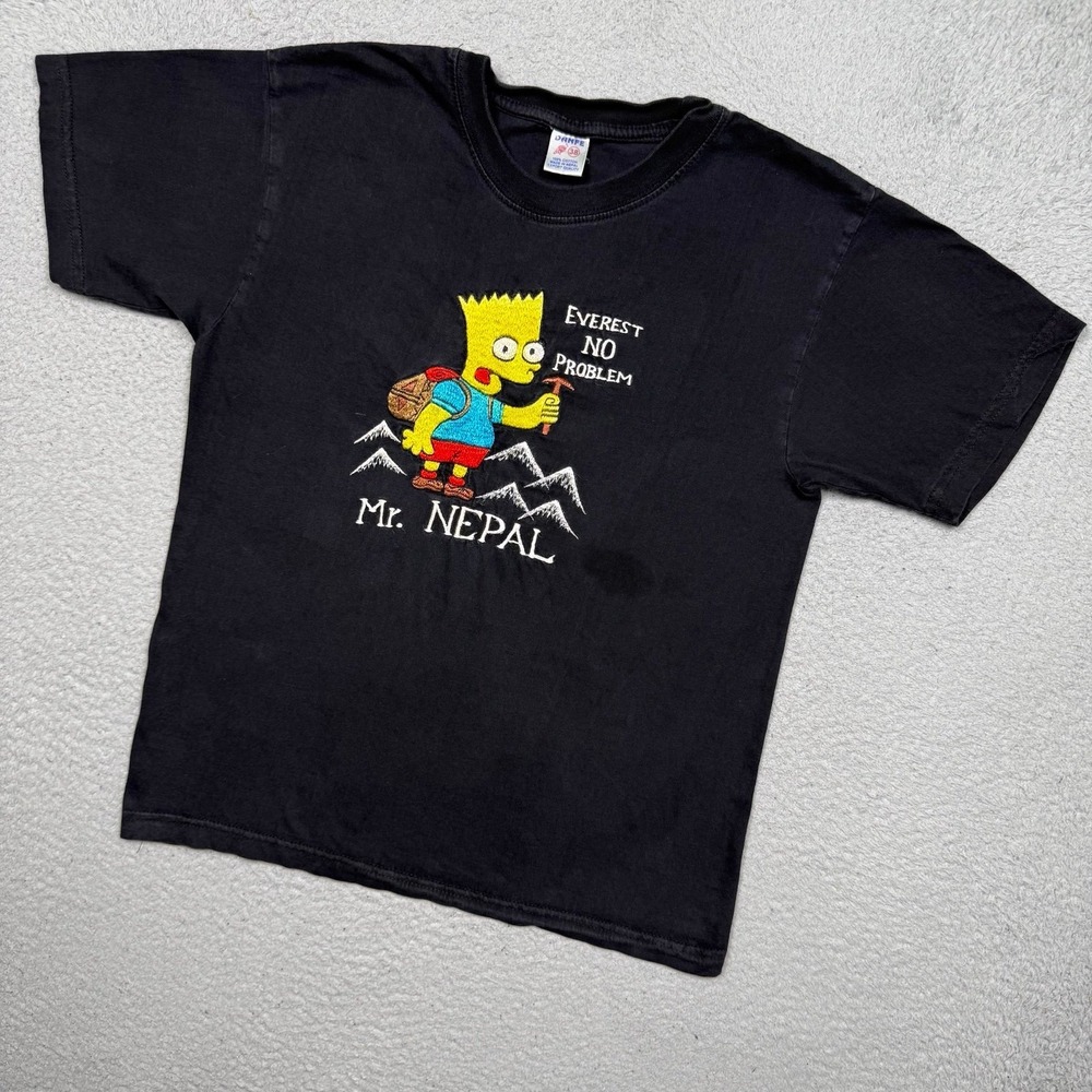 Vintage Mr. Nepal Everest No‎ Problem Bart Simpson T-shirt
